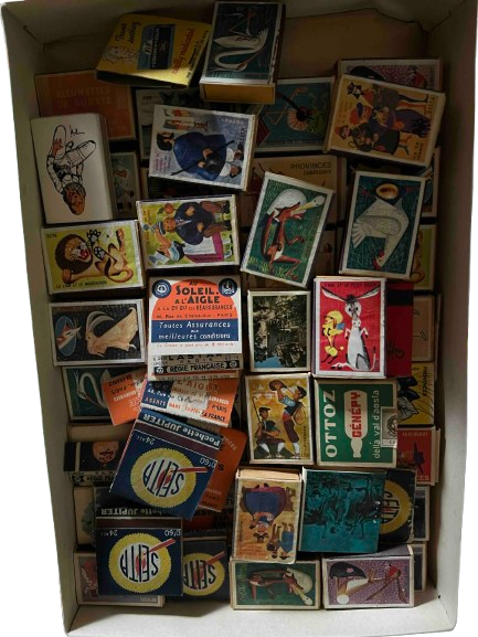 Collection boîtes d’allumettes anciennes publicitaires