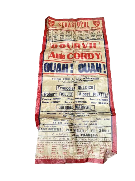 Affiche de théâtre — Bourvil & Annie Cordy