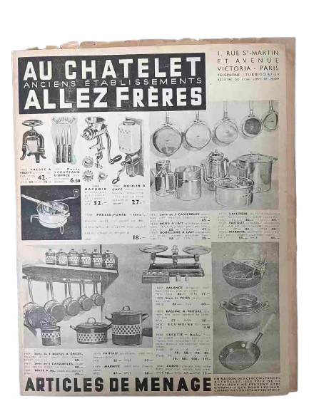 Catalogue Allez Frères — Articles de ménage