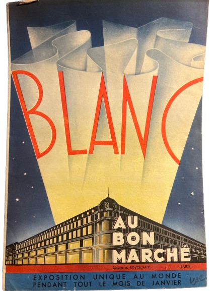 Livret publicitaire BLANC — Au Bon Marché, Paris années 1930